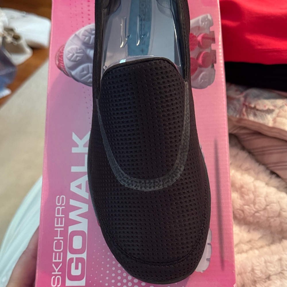 Skechers Women’s Black Go Walk Slip-Ons